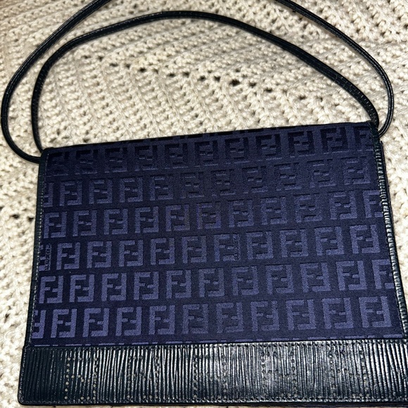 Fendi Navy and Black Shoulder Bag - Picture 3 of 12